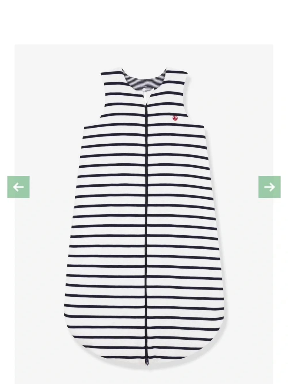 Petit Bateau Striped Sleep Sack Bunting
